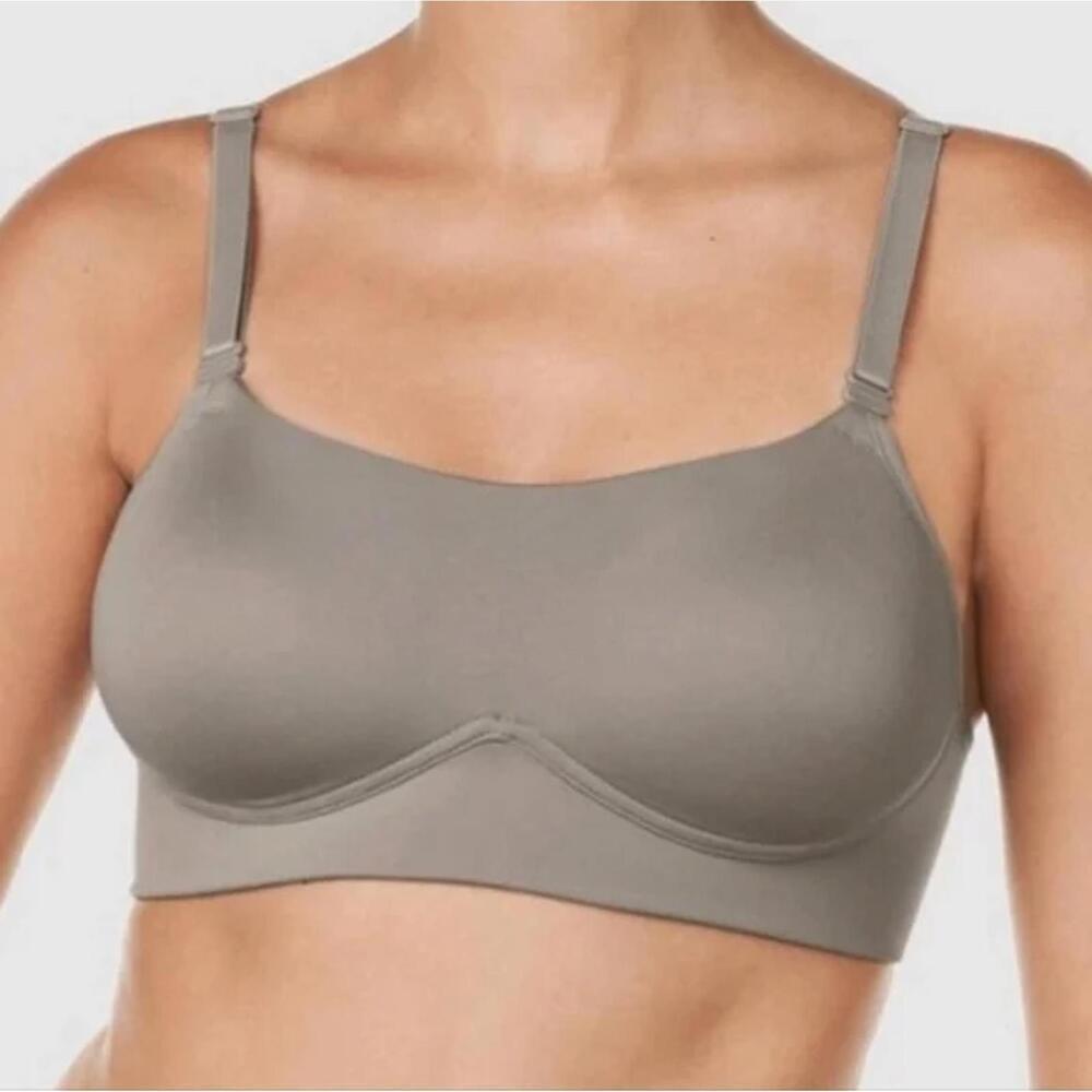 Warner Convertible Strap Dark Gray Bra with Padded Lift Wireless Size 38
